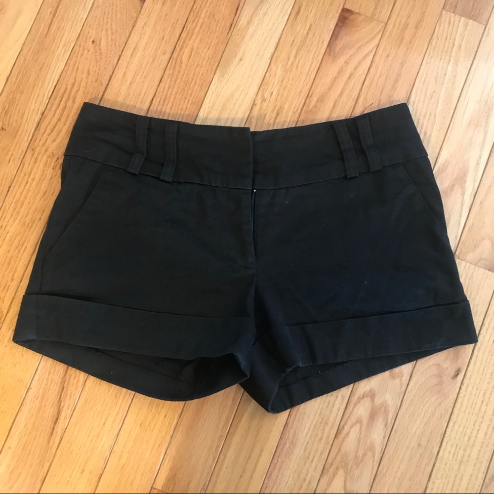 Forever 21 Black Hook & Eye Fly Shorts